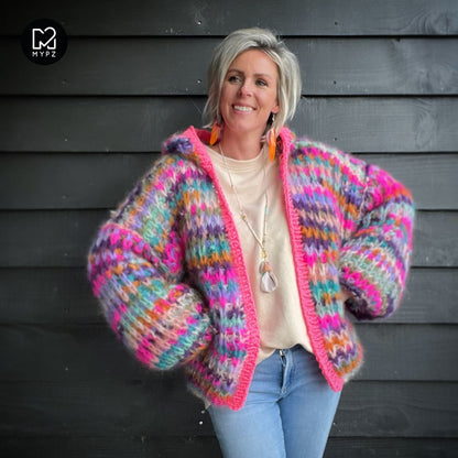 Breipakket – MYPZ Chunky Mohair Rib Vest Confetti No.12 (ENG-NL)