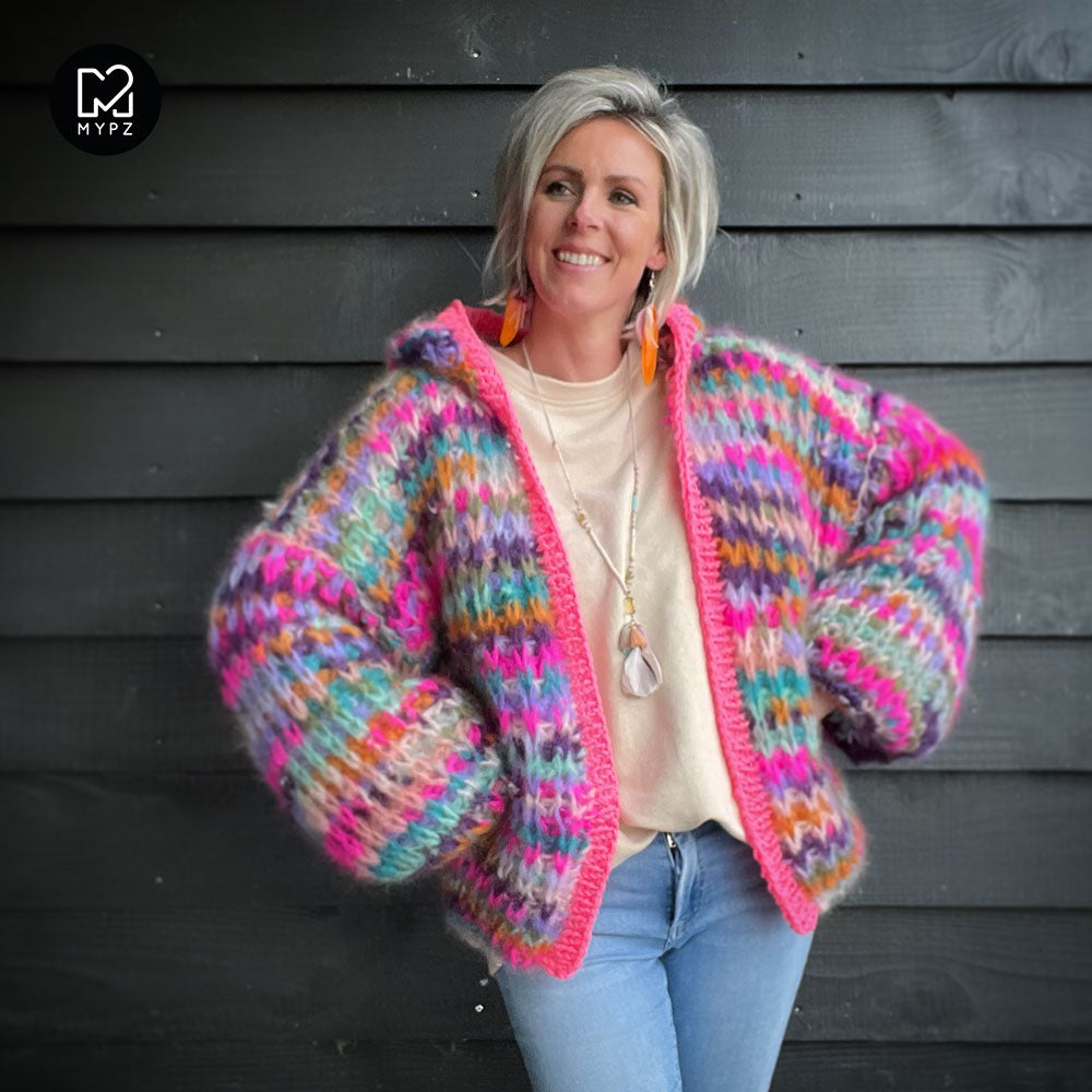 Breipatroon – MYPZ Chunky Mohair Rib Vest Confetti No.12 (ENG-NL)