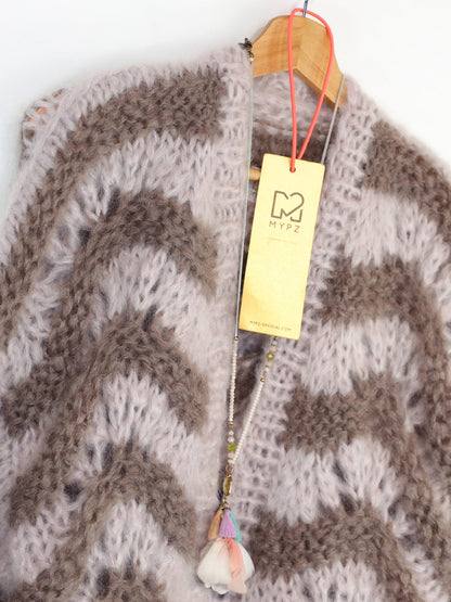 MYPZ kort chunky-mohairvest Stonies Wave