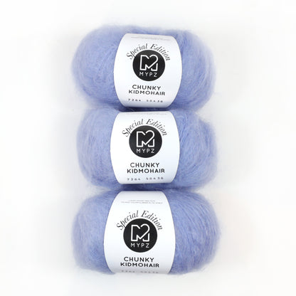 Breipakket – MYPZ Chunky Mohair trui Alpine Blue No.9 (ENG-NL-DE)