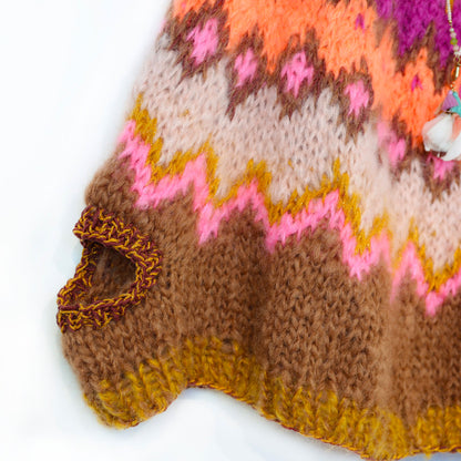 Breipakket – MYPZ Chunky Topdown Mohair Poncho Brownberry nr.12 (ENG-DE-NL-ES-FR-IT-DA-SV-NO)