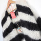 MYPZ Chunky Mohair Cardigan Black & White