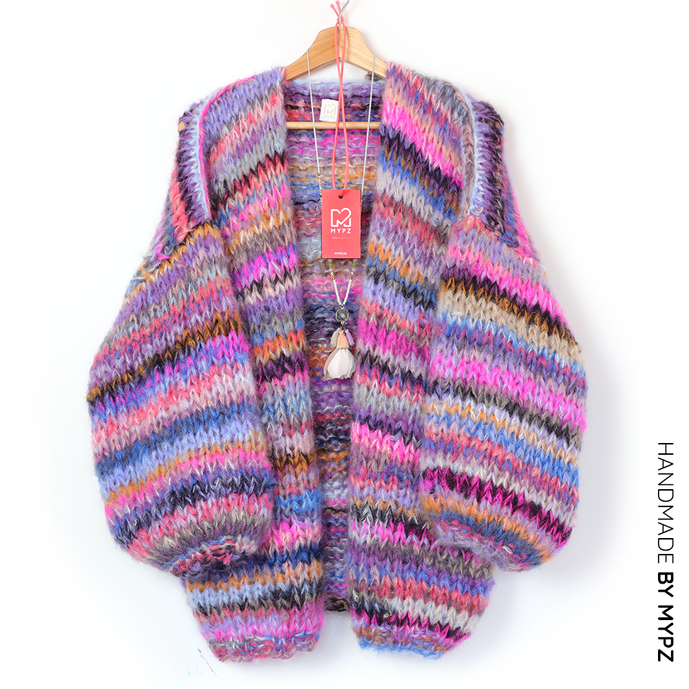 Breipakket – MYPZ  Chunky Mohair Cardigan Flirty No15 (ENG-NL)