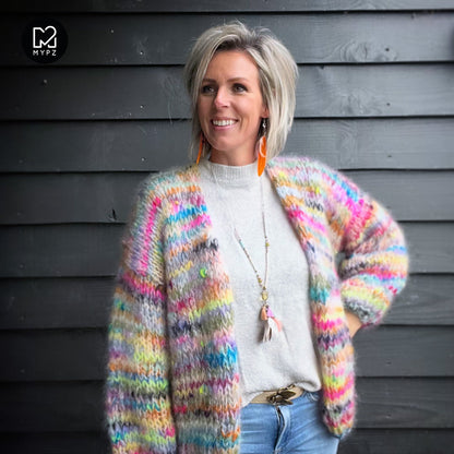 Knit pattern – MYPZ Chunky Mohair Cardigan Scrap No.15 (ENG-NL)