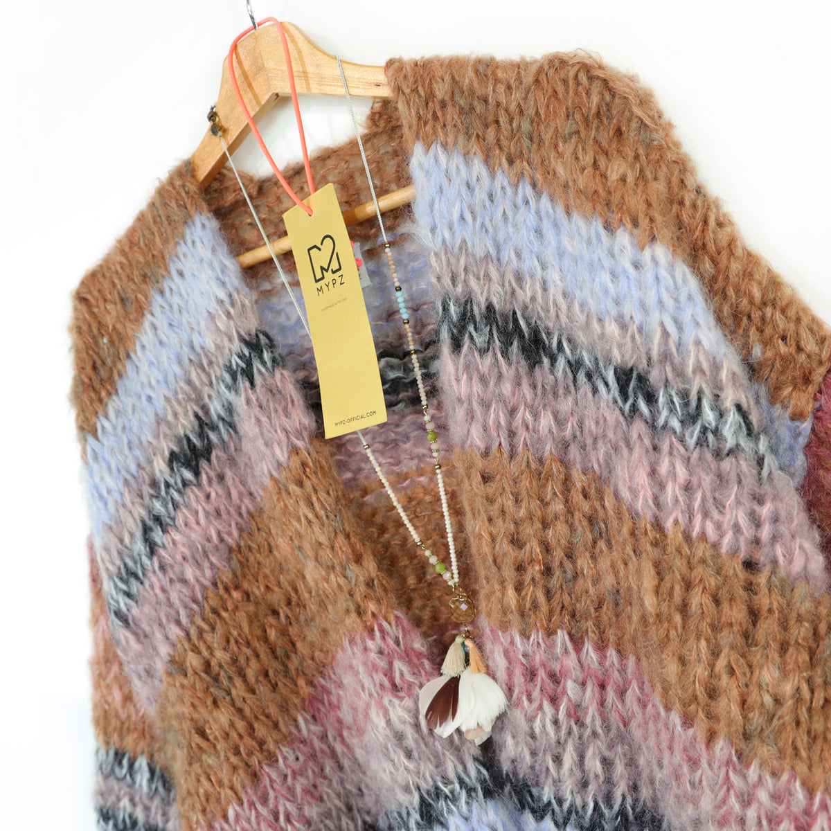 Breipatroon – MYPZ Chunky Mohair-vest Walnoot nr.15 (ENG-DE-NL-ES-FR-IT-DA-SV-NO)