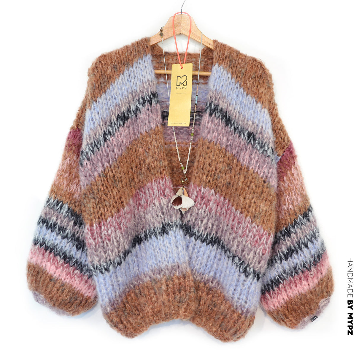Breipatroon – MYPZ Chunky Mohair-vest Walnoot nr.15 (ENG-DE-NL-ES-FR-IT-DA-SV-NO)