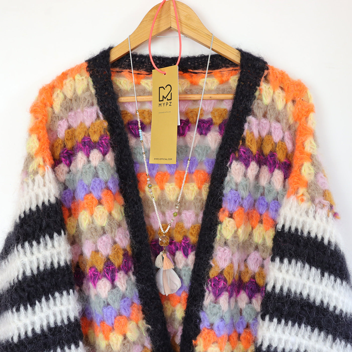 MYPZ Chunky Mohair Cardigan Butterfly