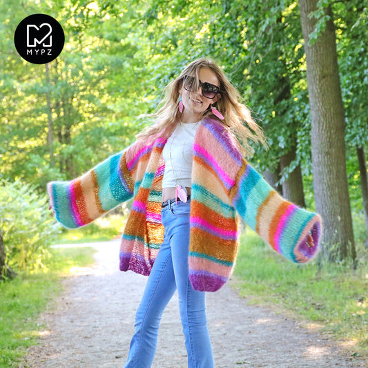 Knitting kit – MYPZ Basic Light Mohair Cardigan Crystal No10 (ENG-NL-DE)