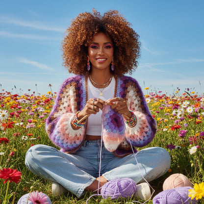 Haakpatroon - MYPZ Hexagon Cardigan Elise (ENG-NL-DE)