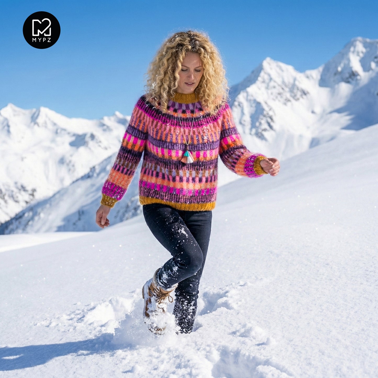 Breipatroon – MYPZ top-down sweater Boho Firefly No6 (ENG-NL-DE)