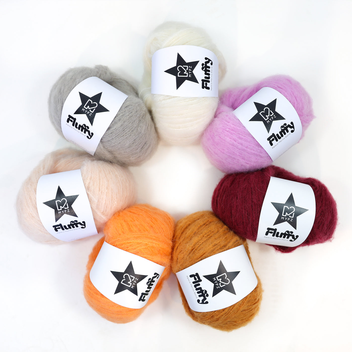 MYPZ Fluffy Sunset Bundle (7 balls)