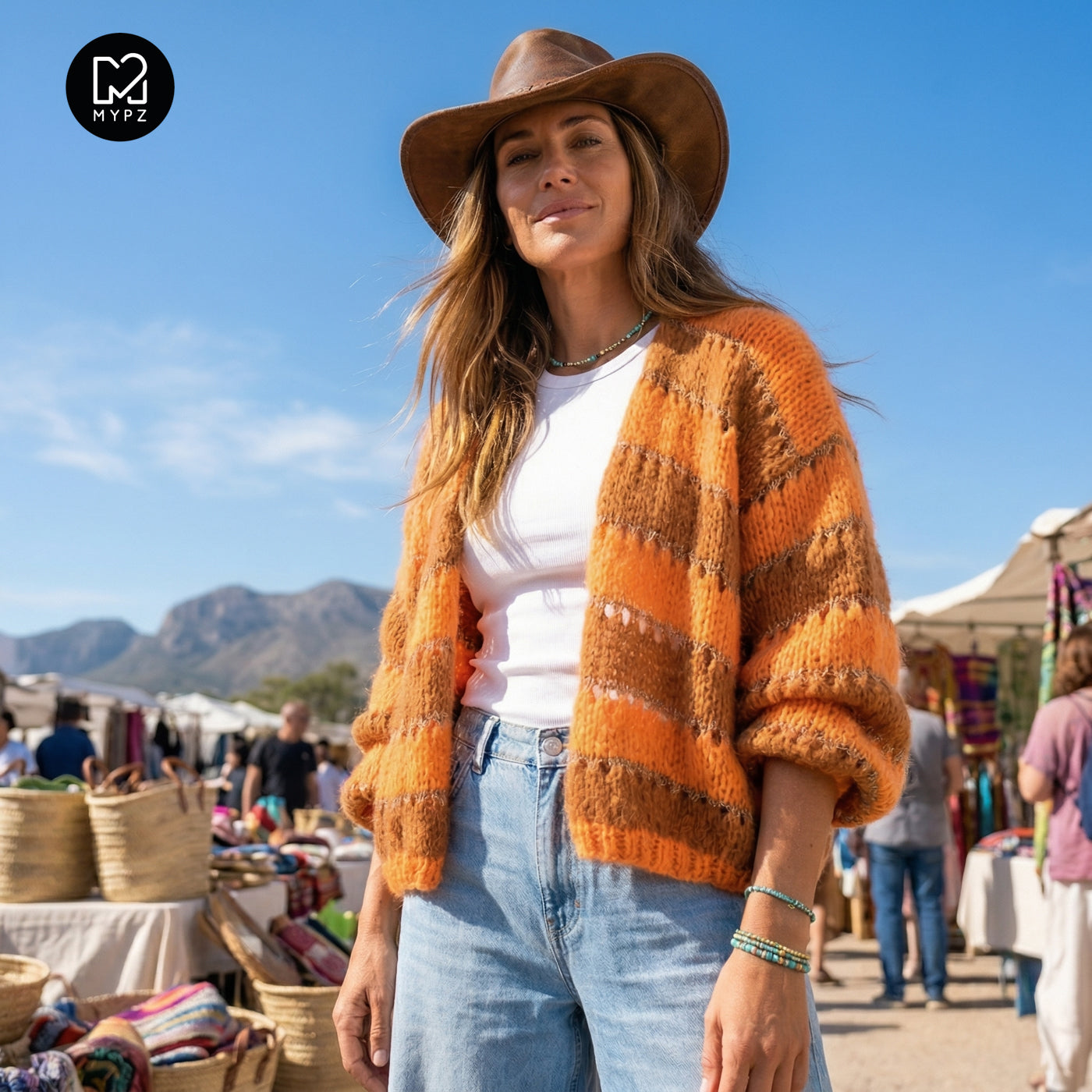 Breipatroon – MYPZ Light Alpaca vest Golden Flow No10 (ENG-NL-DE)