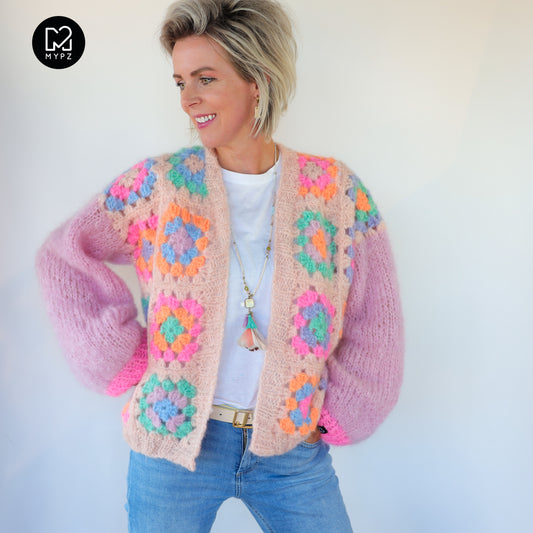 Haakpatroon - MYPZ Dreamy Granny square bomber vest Off White (ENG-NL)