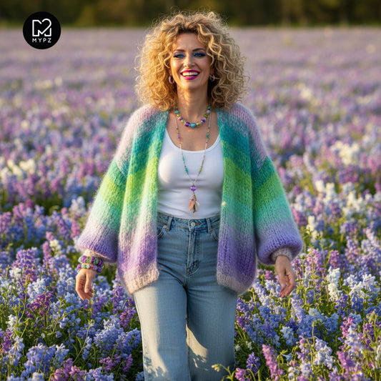 Breipakket – MYPZ Chunky Mohair vest Green Valley No.15 (ENG-NL)