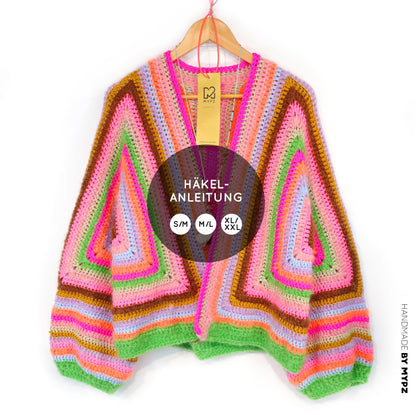 Haakpatroon - MYPZ Hexagon Cardigan Vibrant Soul (ENG-NL-DE)