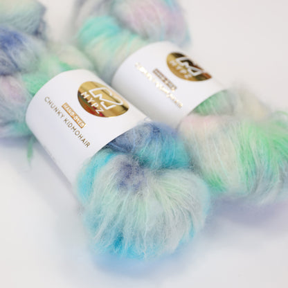 MYPZ Chunky kidmohair DK – handgeverfd Blue Lagoon