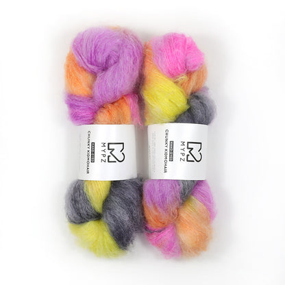 MYPZ Chunky kidmohair – hand-dyed Woesh