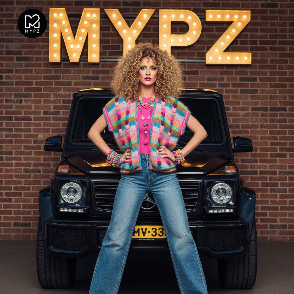 Haakpatroon - Chunky Mohair-merino vest Heartbeat (ENG-NL-DE)