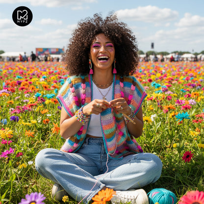 Haakpatroon - Chunky Mohair-merino vest Heartbeat (ENG-NL-DE)