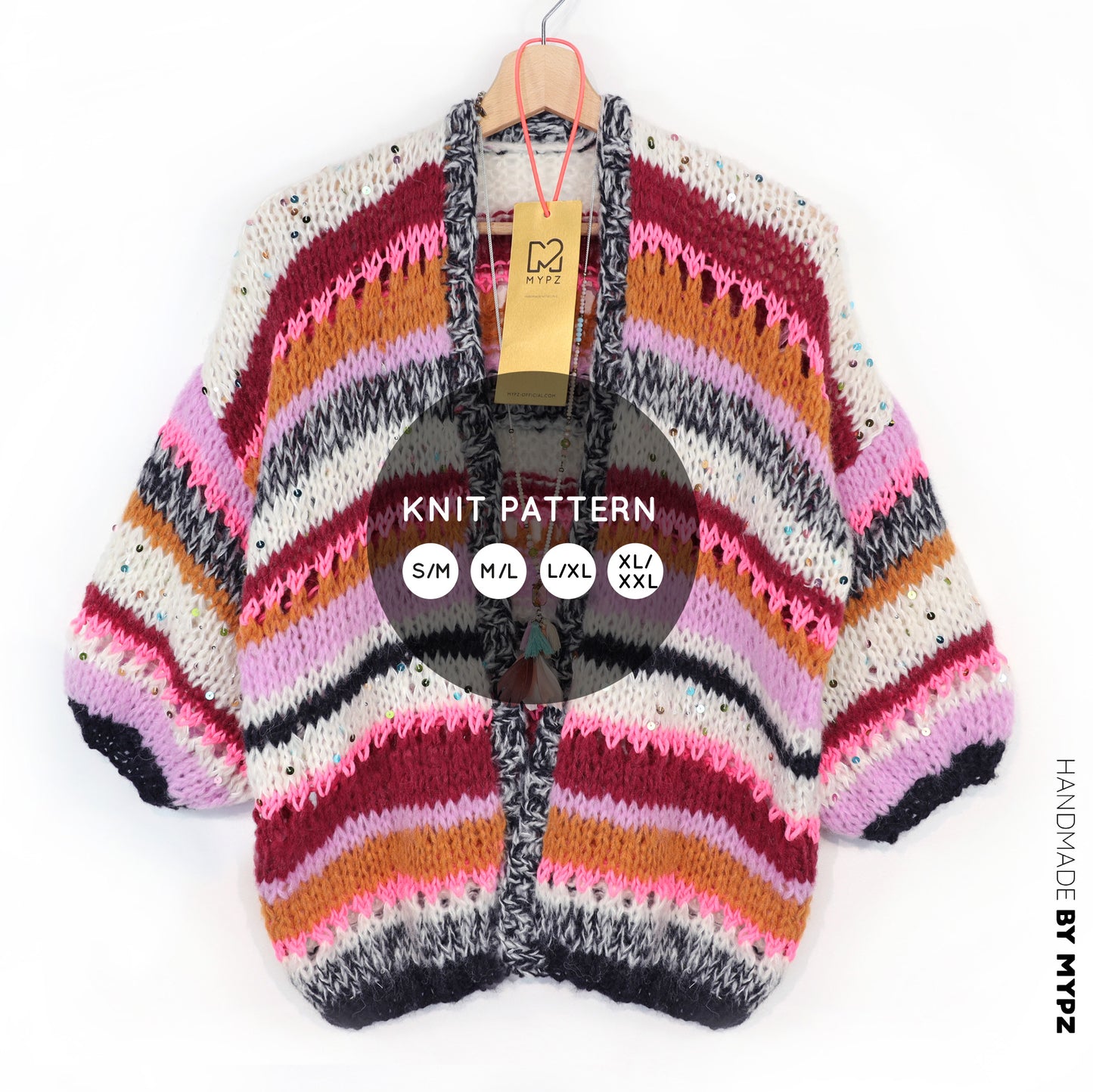 Breipatroon – MYPZ Light Alpaca vest Twinkle Berry No10 (ENG-NL-DE)