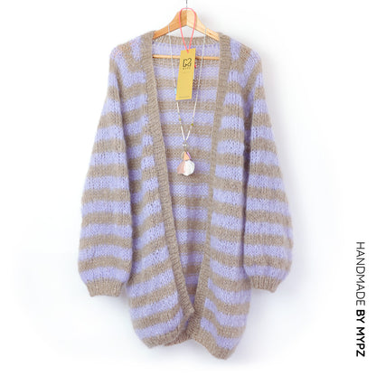 Knitting Kit – MYPZ top-down cardigan Lilac Haze No.9 (ENG-NL-DE)