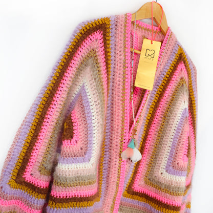 Haakpakket - MYPZ Hexagon Cardigan Moca Dreams (ENG-NL-DE)