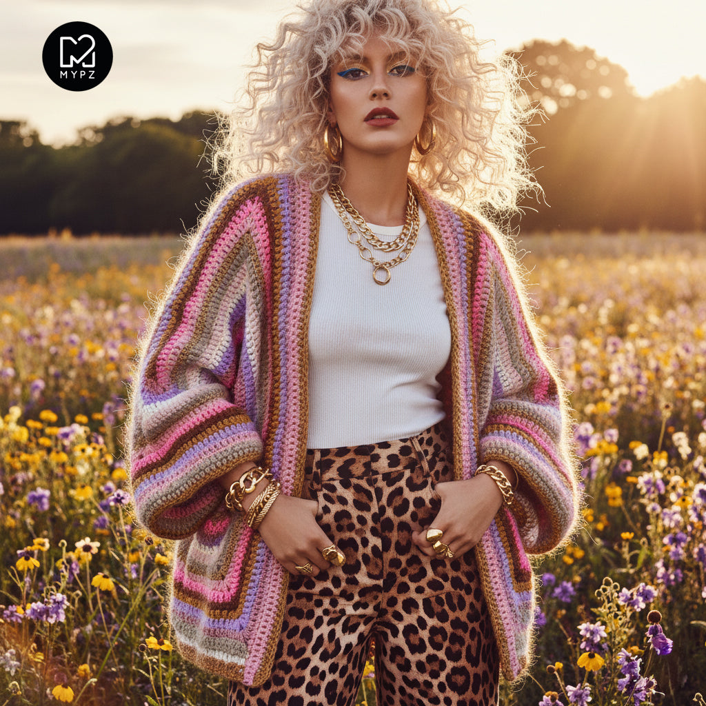 Haakpakket - MYPZ Hexagon Cardigan Moca Dreams (ENG-NL-DE)