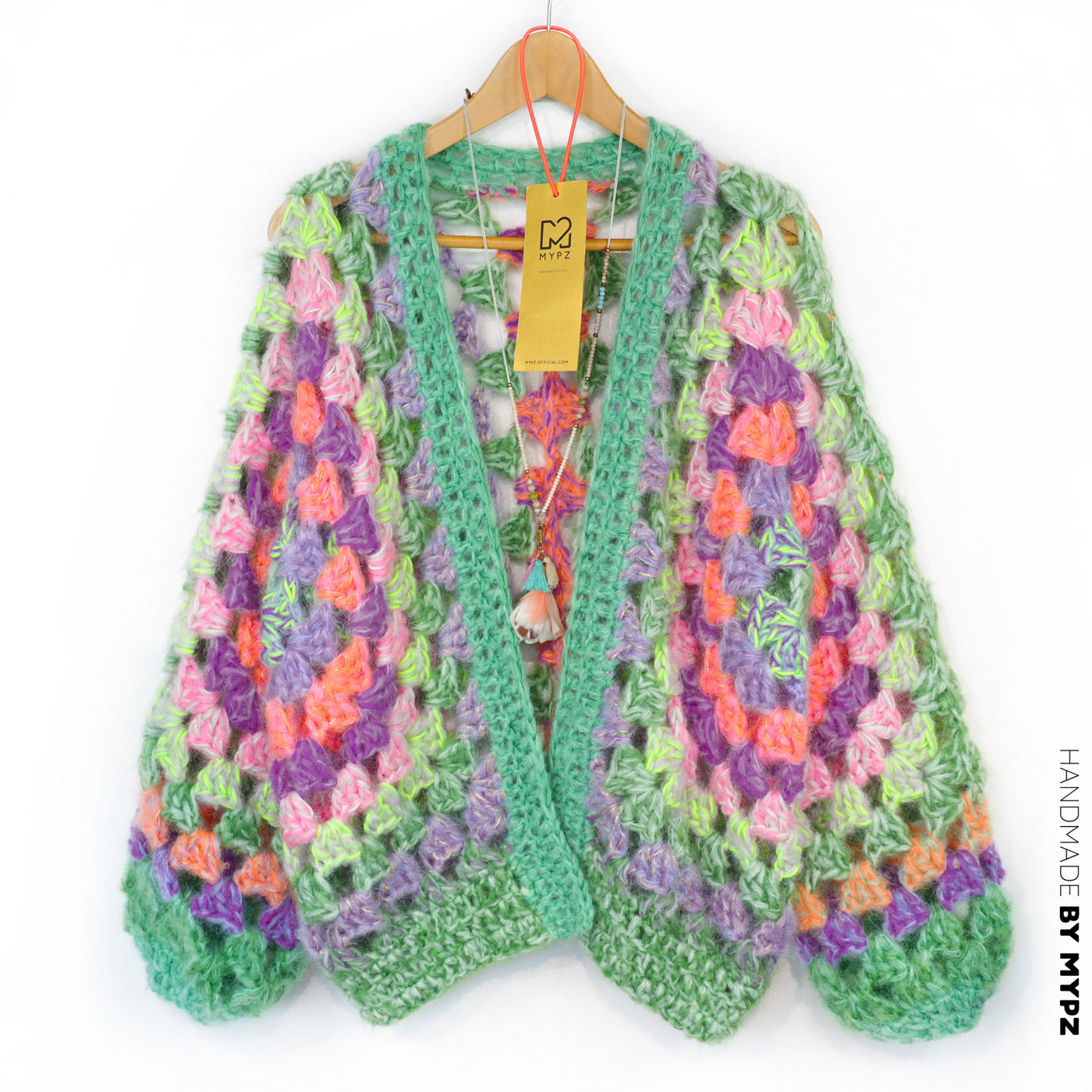 Haakpatroon - MYPZ Chunky Hexagon Cardigan Pistachio (ENG-NL-DE)