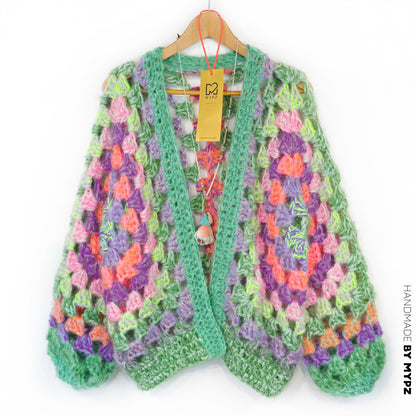 Haakpatroon - MYPZ Chunky Hexagon Cardigan Pistachio (ENG-NL-DE)