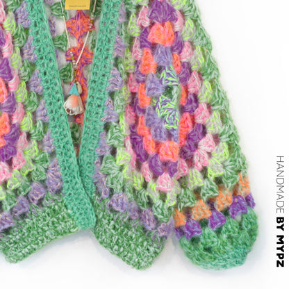 Haakpatroon - MYPZ Chunky Hexagon Cardigan Pistachio (ENG-NL-DE)