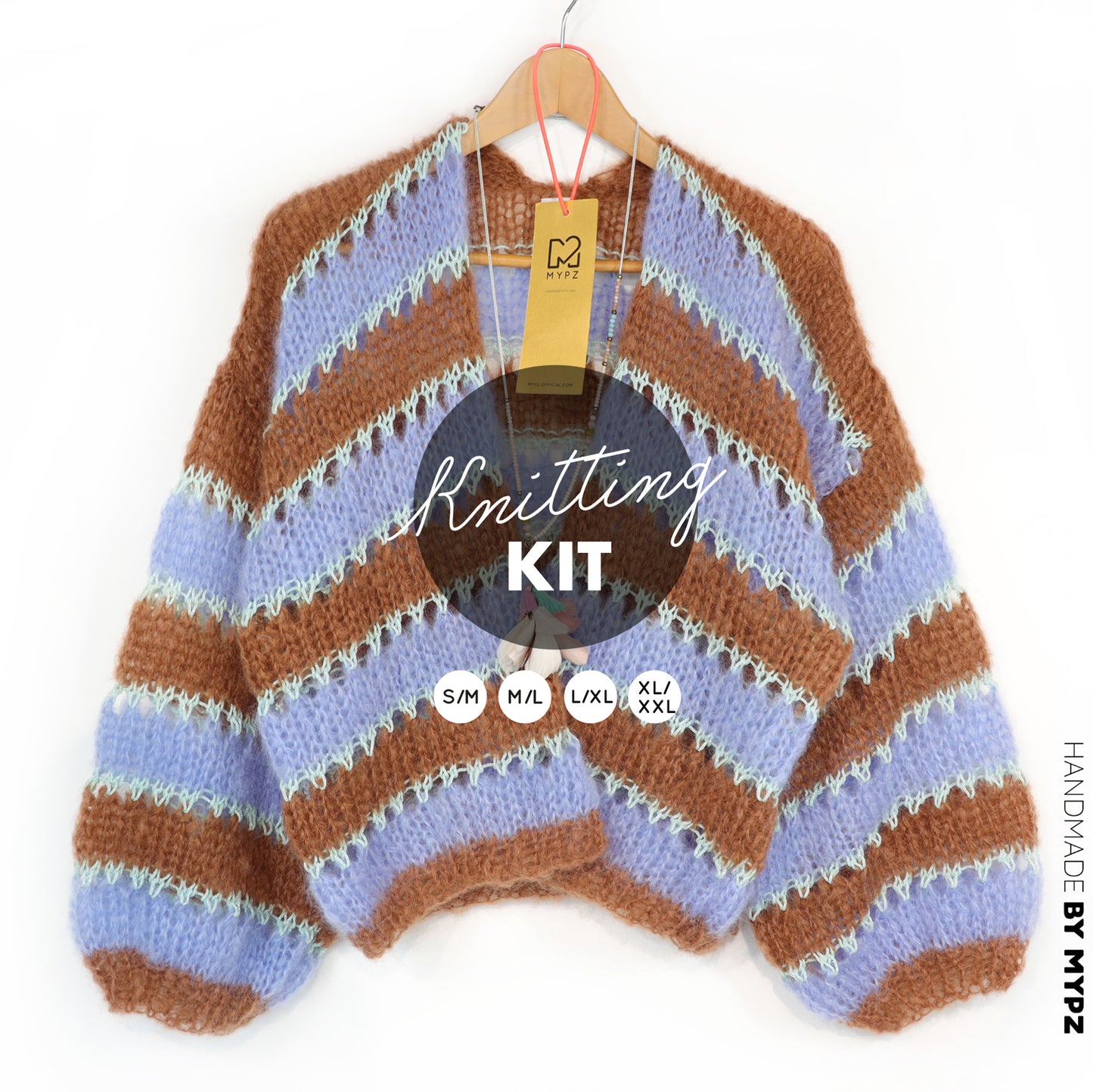 Breipakket – MYPZ Light Mohair vest Royal Coco No10 (ENG-NL-DE)