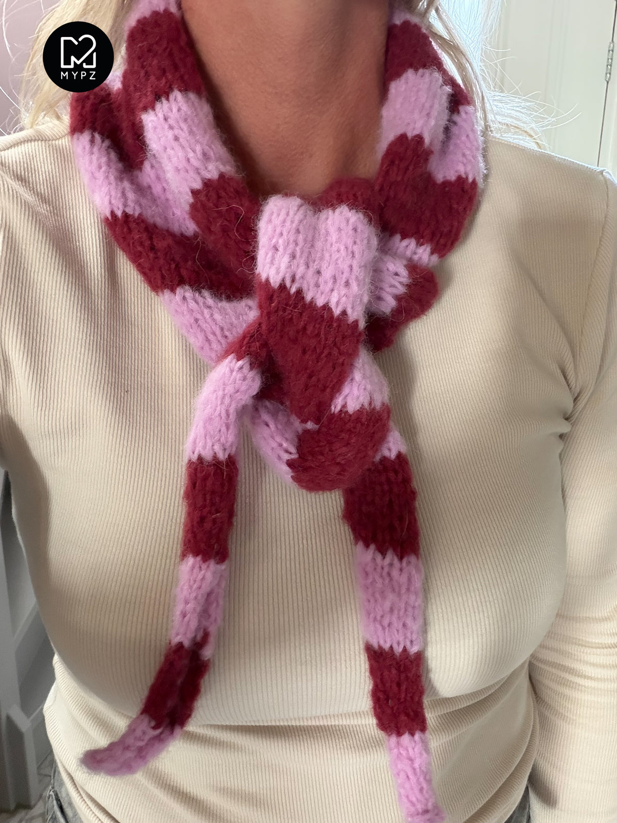 Kit de tricot – Écharpe Sandy (ENG-NL-DE-ES-FR-IT-NO-DA-SV)