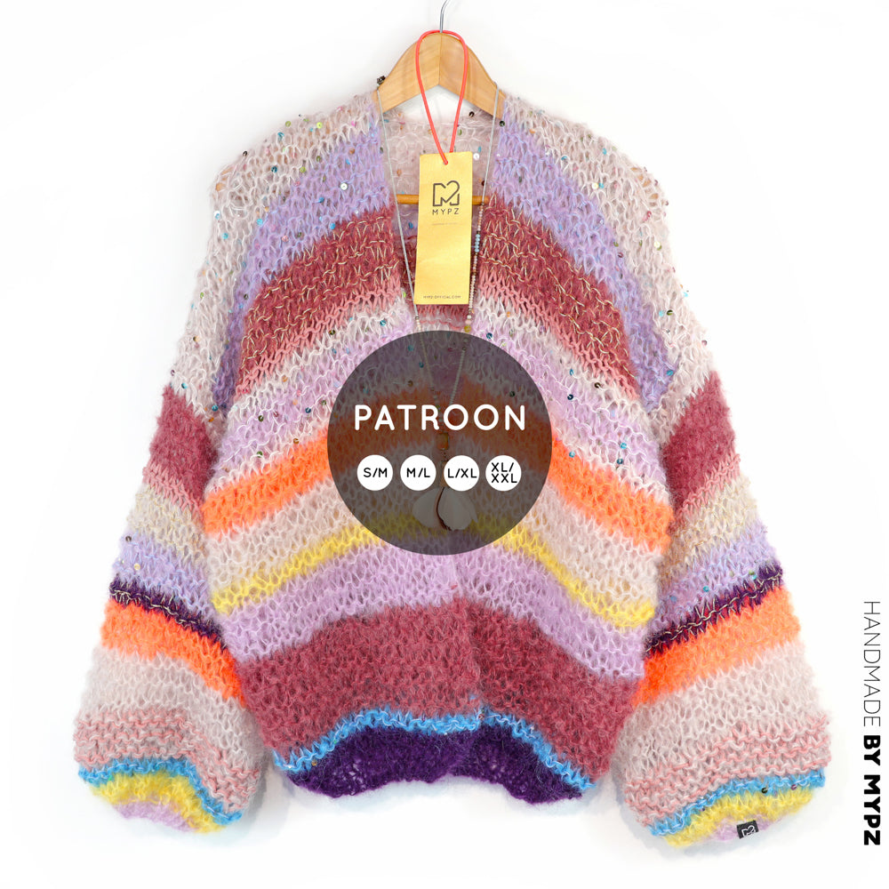 Breipatroon – Light Mohair vest Sasha No.12 (ENG-NL-DE)