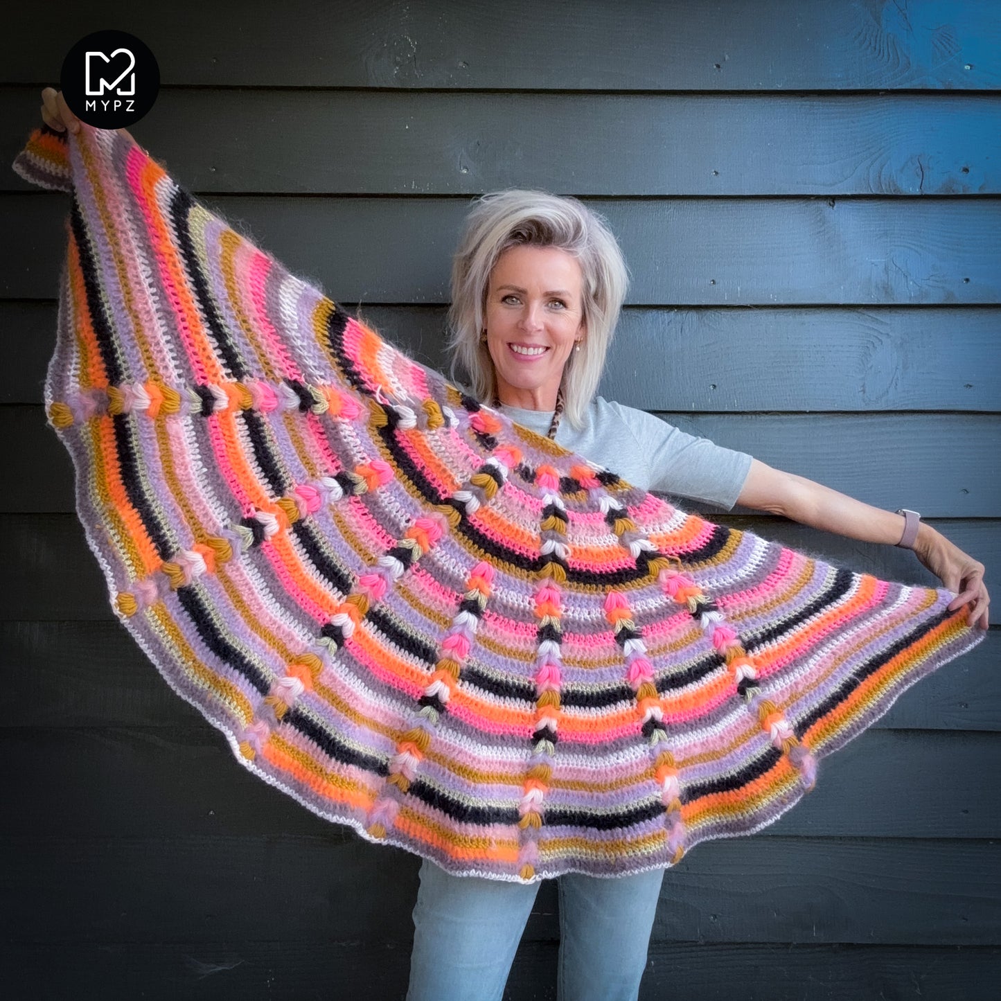 Haakpatroon - MYPZ Boho omslagdoek (ENG-NL-DE-FR-ES)