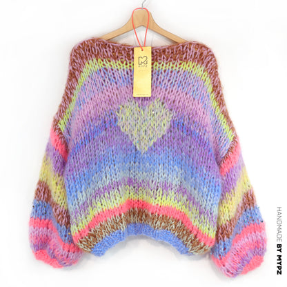 Breipakket – MYPZ korte Chunky Alpaca-Mohair trui Lake No15 (ENG-NL-DE)