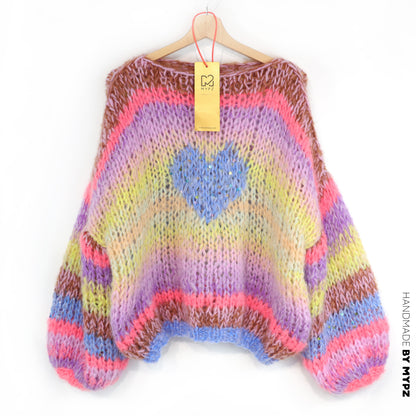 Breipakket – MYPZ korte Chunky Alpaca-Mohair trui Lake No15 (ENG-NL-DE)