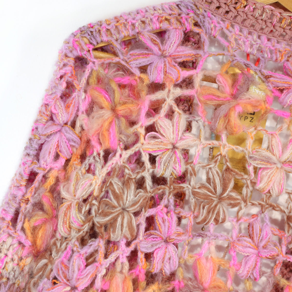 Haakpatroon - MYPZ Short Wildflower-vest Pecan (ENG-DE-NL-ES-FR-IT-DA-SV-NO)