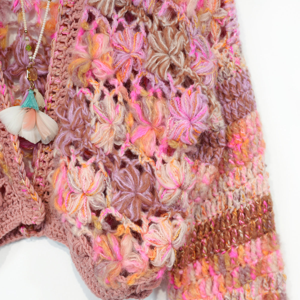 Haakpatroon - MYPZ Short Wildflower-vest Pecan (ENG-DE-NL-ES-FR-IT-DA-SV-NO)