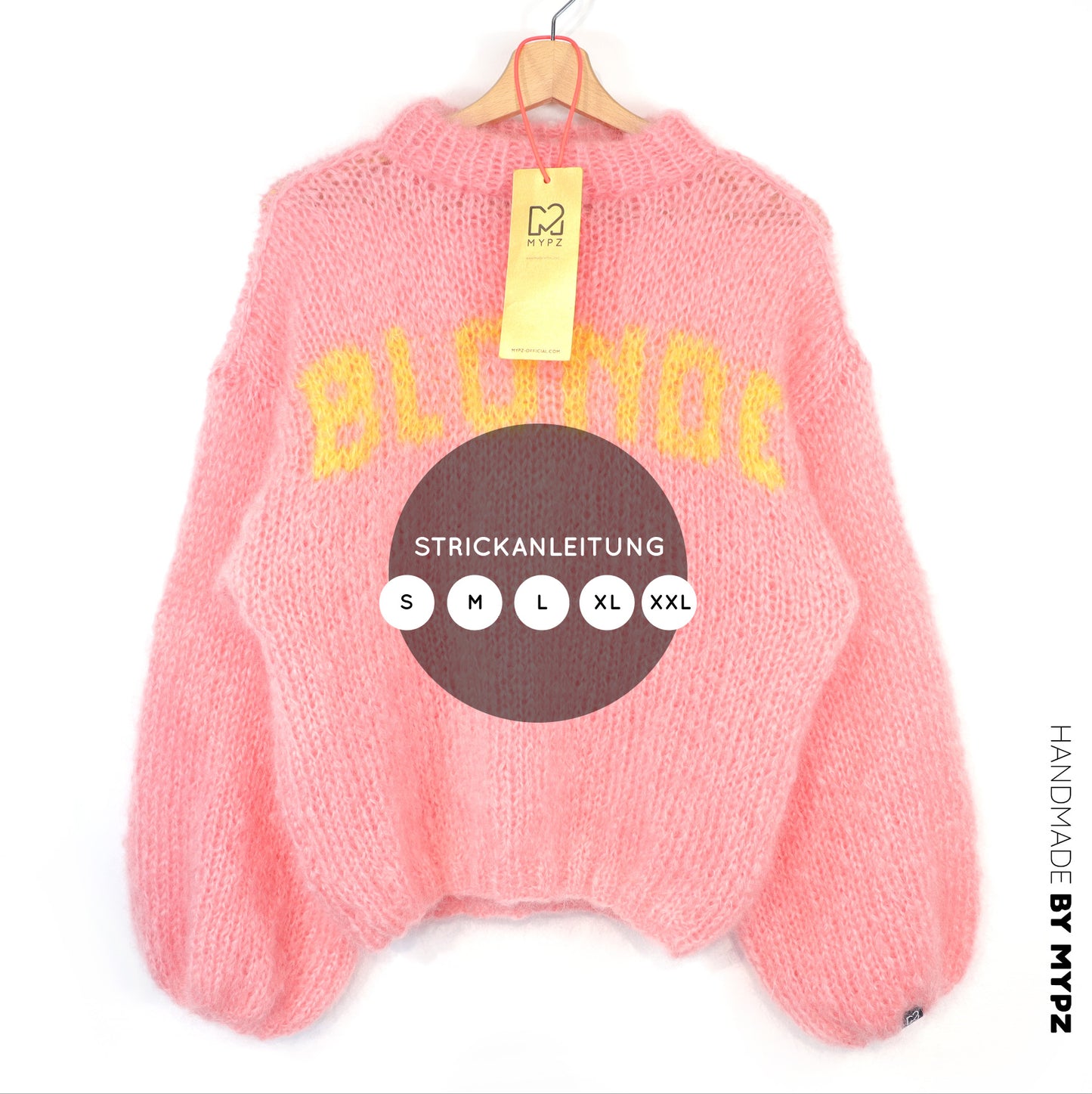 Breipatroon – MYPZ Light Mohair trui Blonde No8 (ENG-DE-NL)