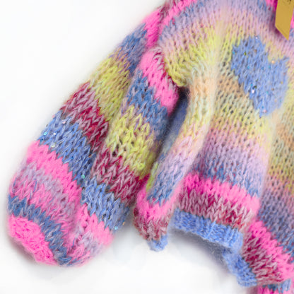 Knitting Kit – MYPZ Short Chunky Alpaca-Mohair Pullover Sunset Rave No15 (ENG-NL-DE-FR-ES)