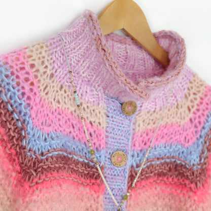 Breipatroon – MYPZ top-down bomber cardigan Blush en Rouge No10 (ENG-NL-DE)