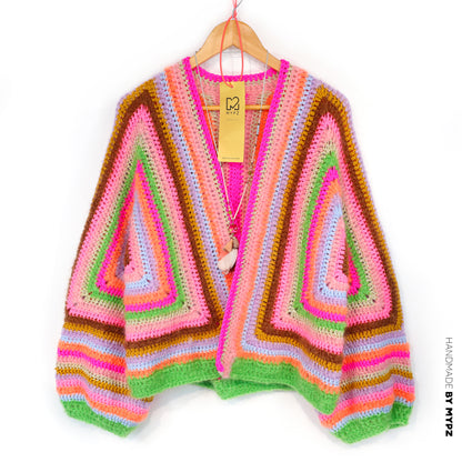 Haakpatroon - MYPZ Hexagon Cardigan Vibrant Soul (ENG-NL-DE)