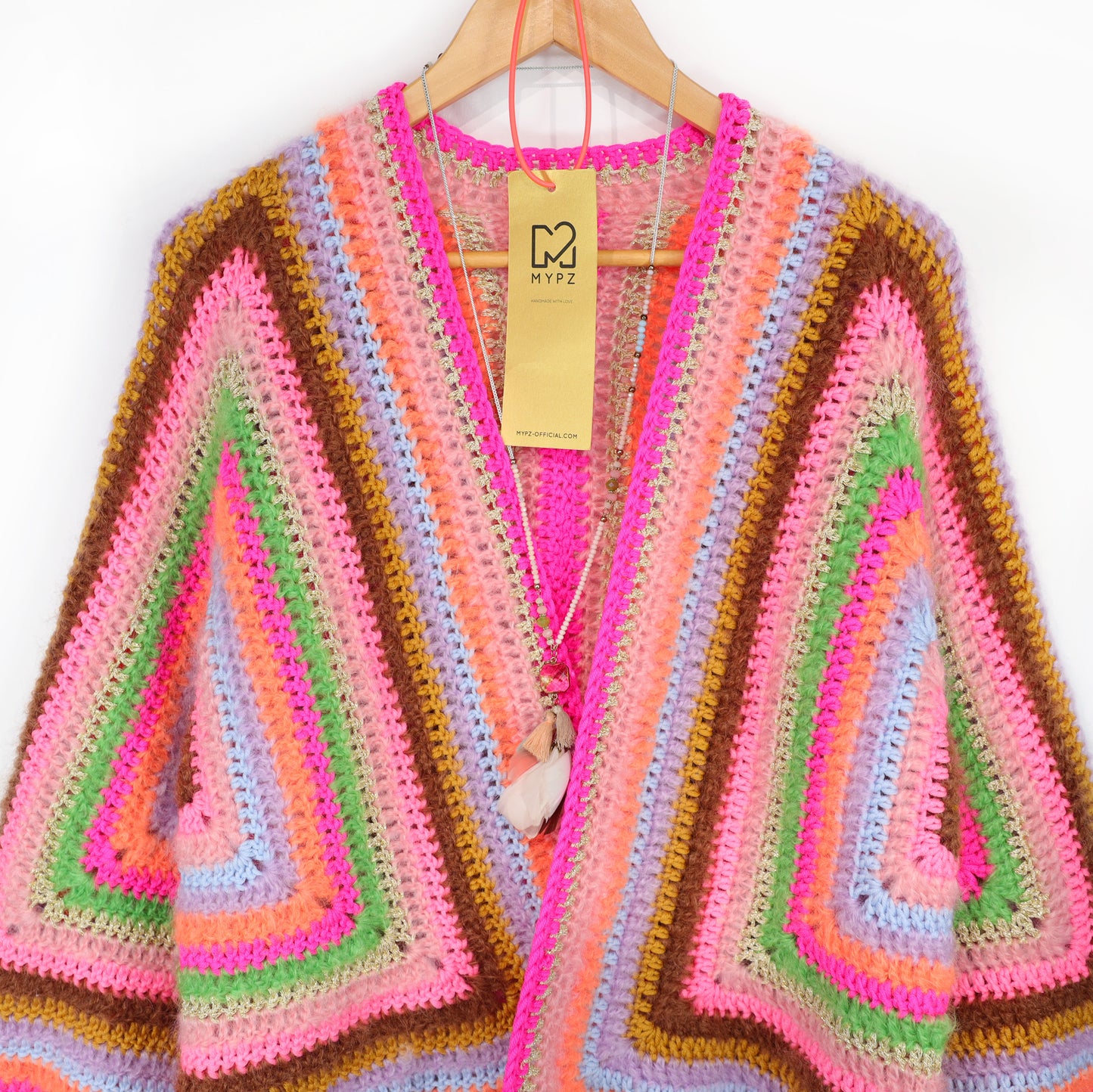 Haakpatroon - MYPZ Hexagon Cardigan Vibrant Soul (ENG-NL-DE)