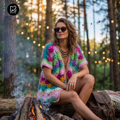 Haakpatroon - MYPZ Wildflower vest (ENG-NL-DE-FR-ES)