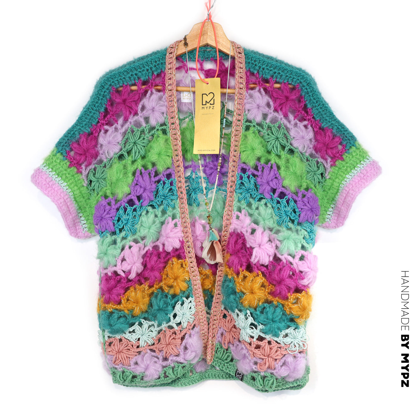 Haakpatroon - MYPZ Wildflower vest (ENG-NL-DE-FR-ES)