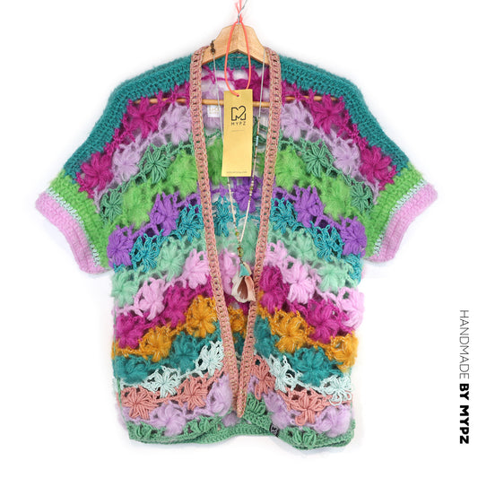 Haakpatroon - MYPZ Wildflower vest (ENG-NL-DE-FR-ES)