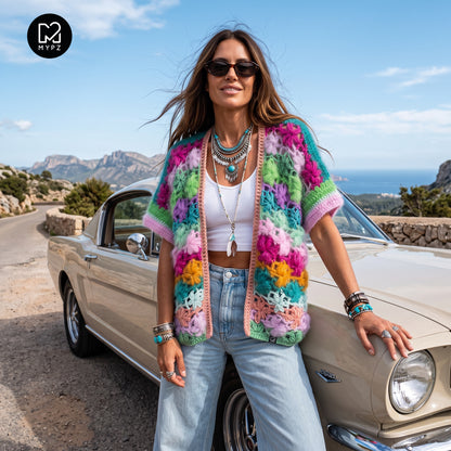 Haakpatroon - MYPZ Wildflower vest (ENG-NL-DE-FR-ES)
