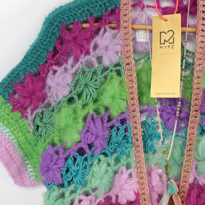 Haakpatroon - MYPZ Wildflower vest (ENG-NL-DE-FR-ES)