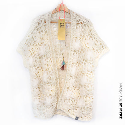 Haakpatroon - MYPZ Wildflower vest Shades of White (ENG-NL-DE-FR-ES)