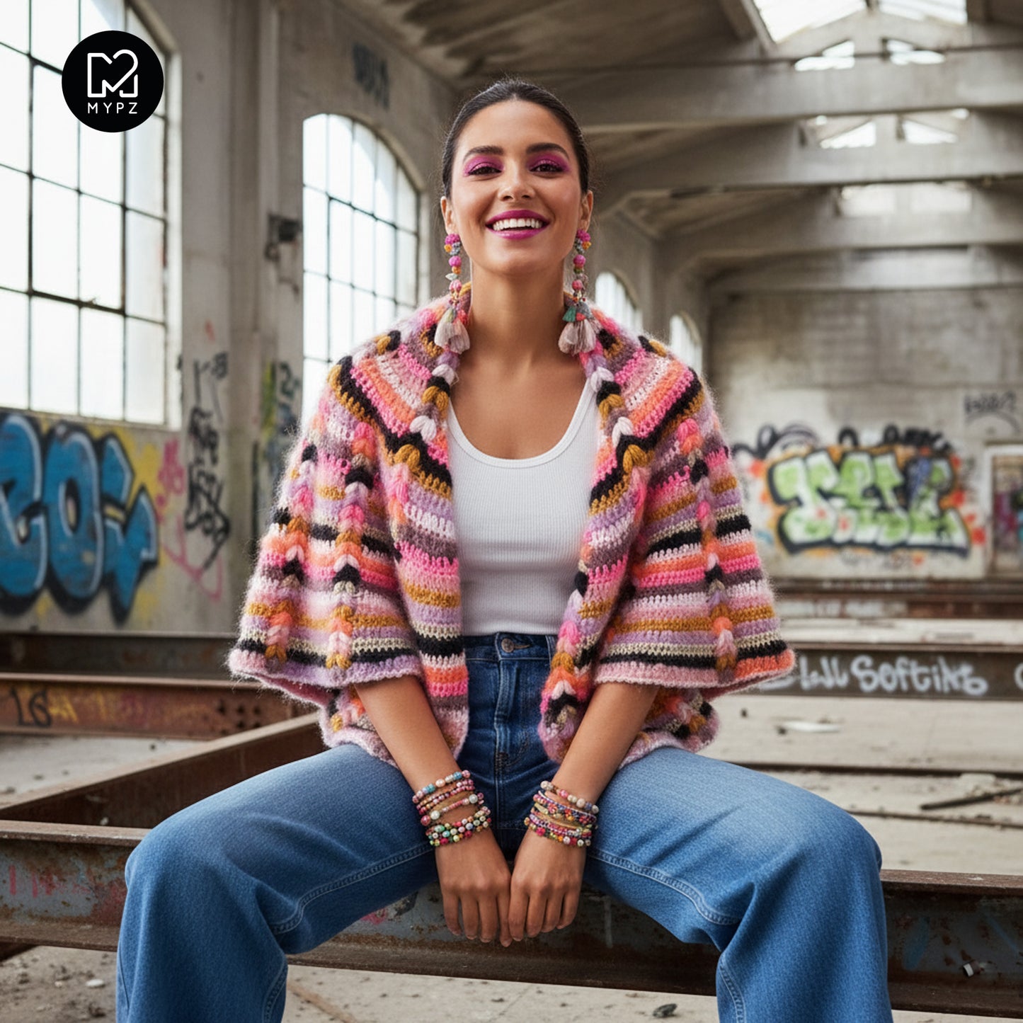 Haakpatroon - MYPZ Boho omslagdoek (ENG-NL-DE-FR-ES)